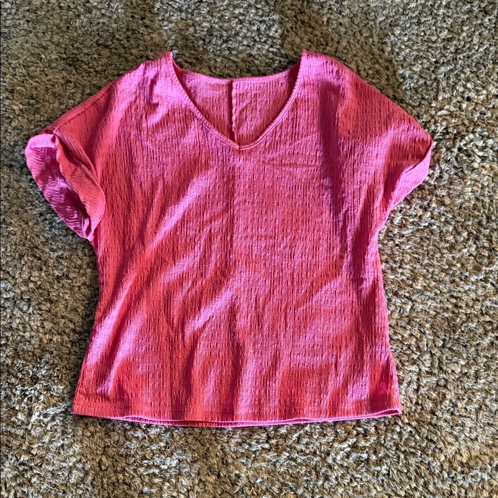 Aerie Pink V-Neck Women's Top